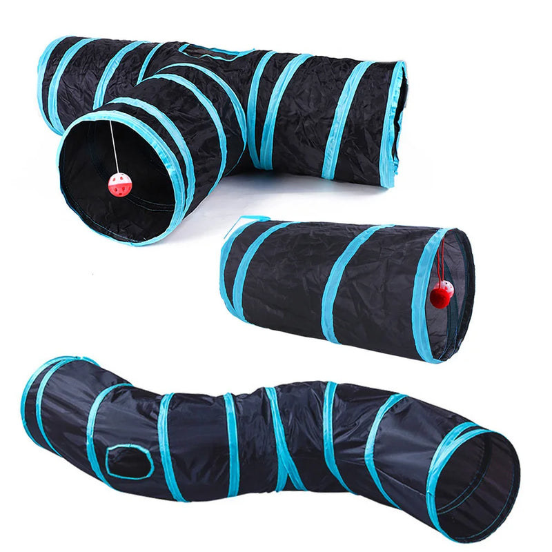 Túnel para gatos dobrável