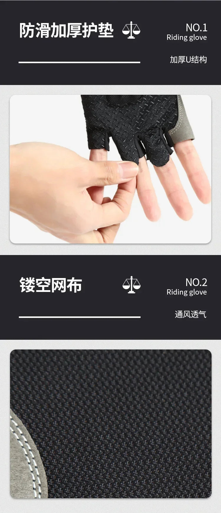 Luvas antiderrapantes de meio dedo para motocicleta, elásticas, antichoque, fitness, ciclismo, respiráveis, masculinas e femininas, luvas de meio dedo para bicicleta