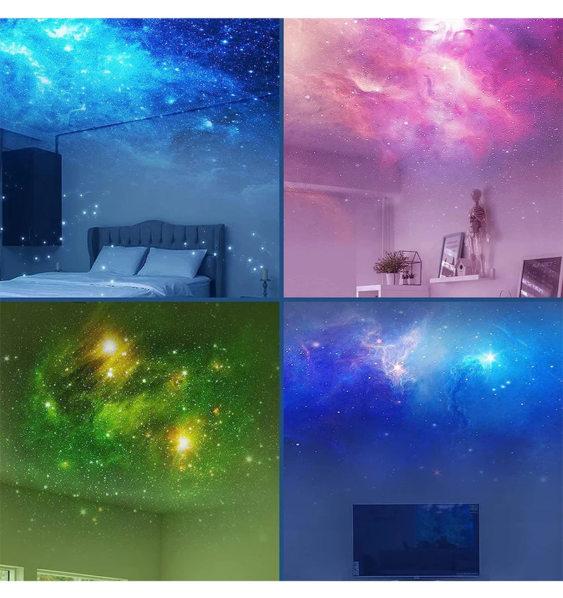 Projetor de luz de astronauta Galaxy Star, projetor de céu estrelado, lâmpada decorativa para quarto, nebulosa, luz noturna LED, presente para crianças e adultos