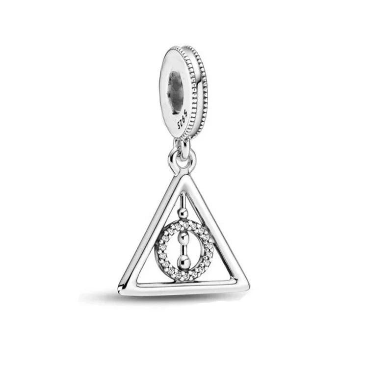 Contas de berloques MINISO 925 prata esterlina para pulseiras originais Harry Potter 925 de 3 mm pingente feminino joias faça você mesmo presentes