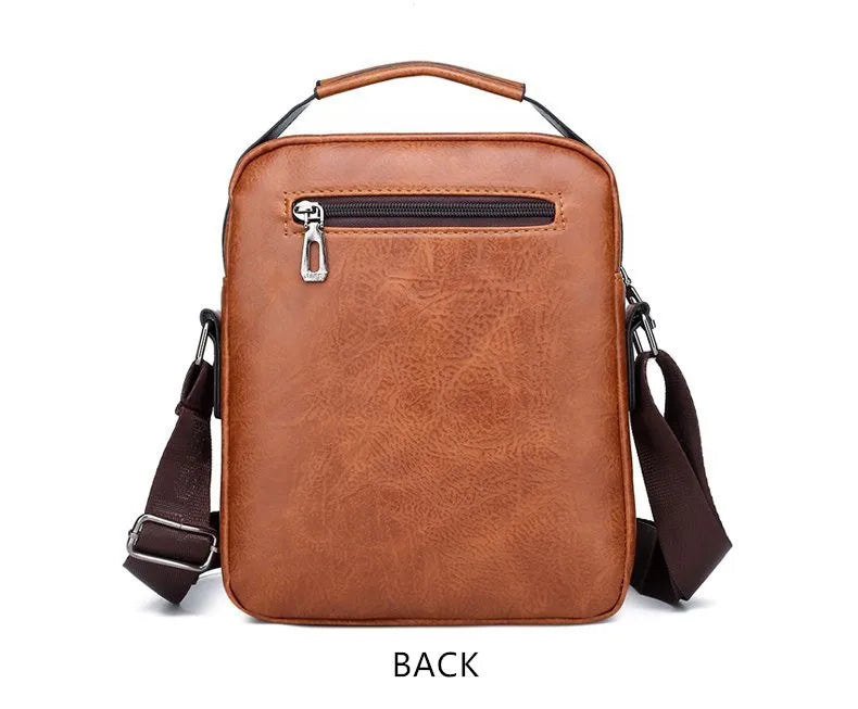 JEEP BULUO - Bolsas de mensageiro crossbody Bolsa de ombro casual de negócios Nova de couro de alta qualidade para homens Moda casual de negócios
