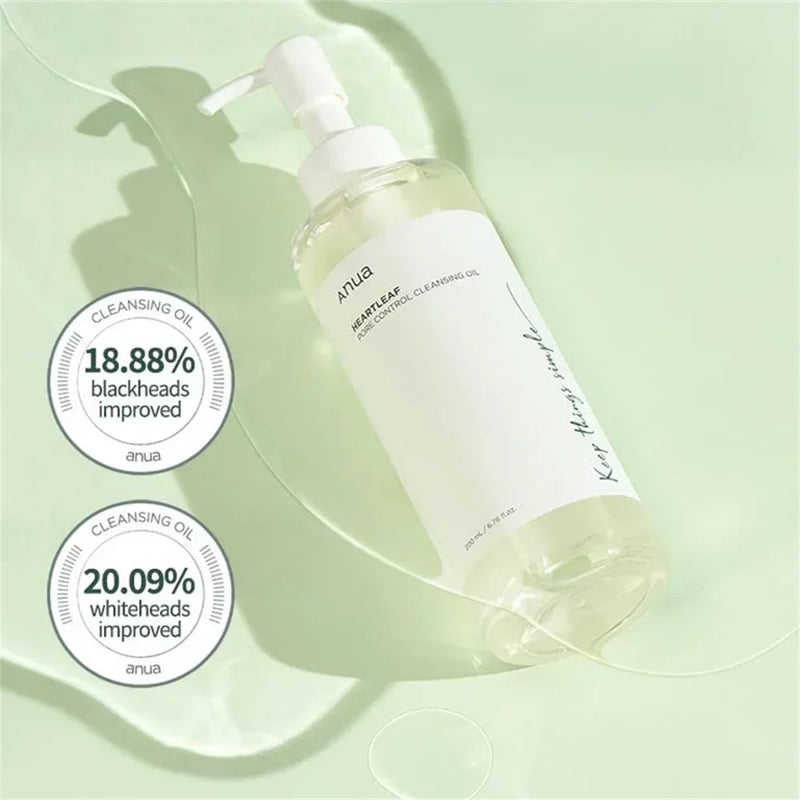 Anua Skincare HeartLeaf 77 Toner Hidratante Óleo de Limpeza de Poros Esfoliante Controle de Oleosidade Quercetina Sabonete Facial Limpeza Profunda