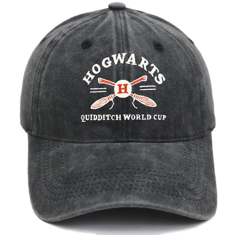 Boné de beisebol bordado com letras retrô da Harries Potter, primavera-verão, masculino e feminino