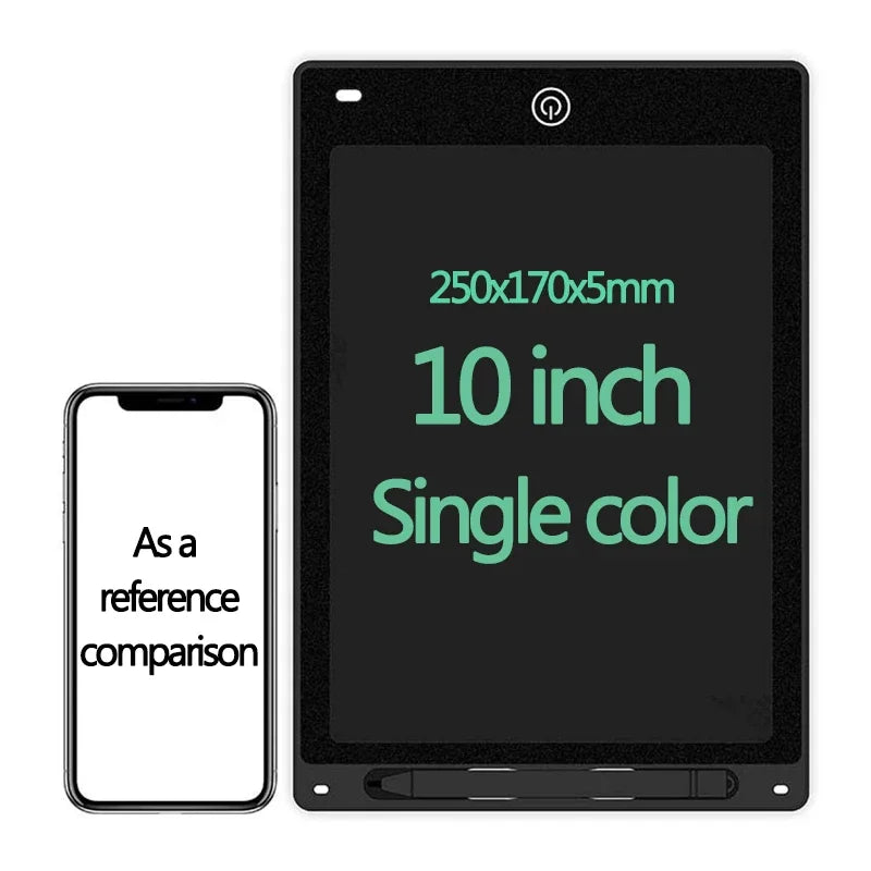 Tablet LCD colorido de 10/12 polegadas para desenho e escrita, prancheta para crianças