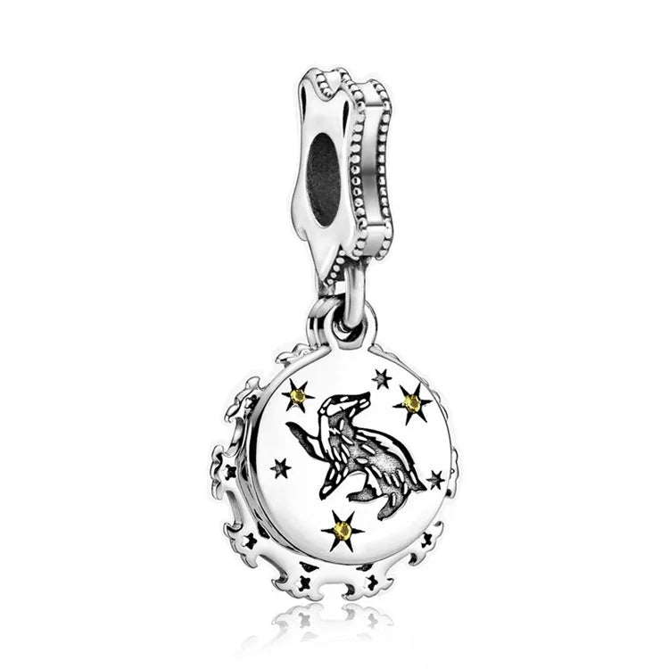 Contas de berloques MINISO 925 prata esterlina para pulseiras originais Harry Potter 925 de 3 mm pingente feminino joias faça você mesmo presentes