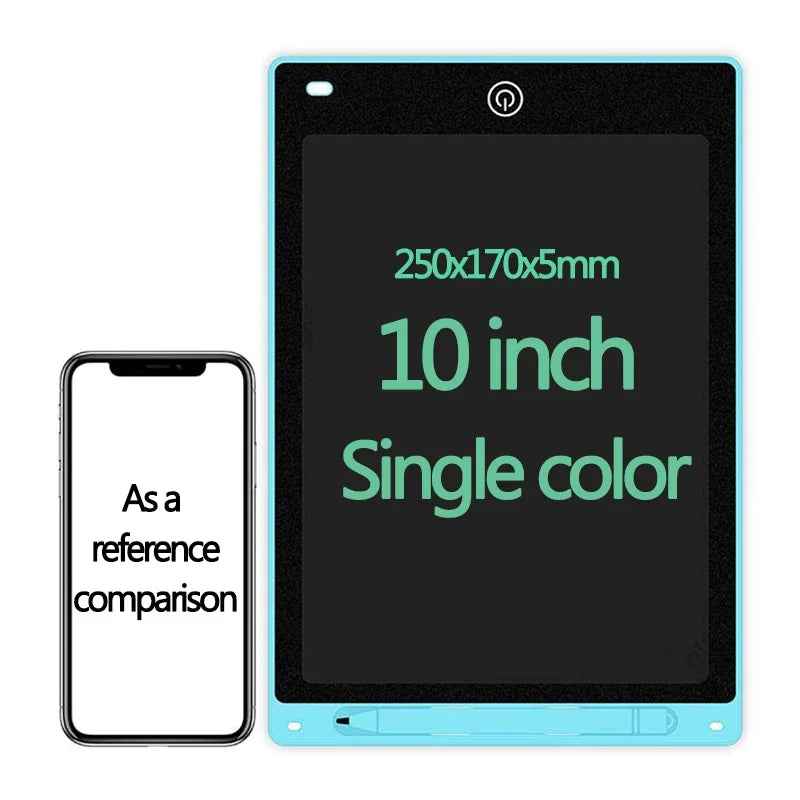 Tablet LCD colorido de 10/12 polegadas para desenho e escrita, prancheta para crianças