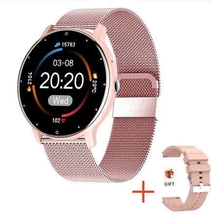 Relógio inteligente LIGE feminino e masculino com tela sensível ao toque, Bluetooth 5.2, à prova d'água, rastreador esportivo e fitness, IP67 de fábrica, ZL02, novo