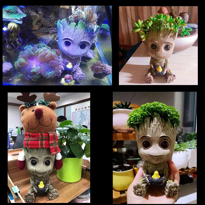 Estatuetas de Groot, artesanato, decoração para casa, escritório,  5 cm