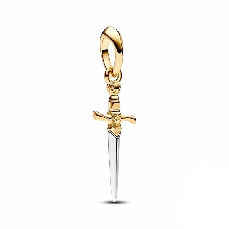 Contas de berloques MINISO 925 prata esterlina para pulseiras originais Harry Potter 925 de 3 mm pingente feminino joias faça você mesmo presentes