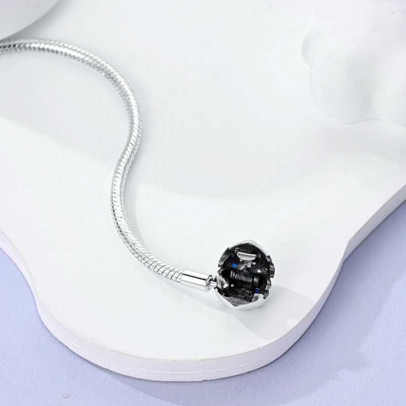 Novidades em prata esterlina 925, corrente de cobra, pulseiras com fecho de zircônia em formato de coração, berloques para panela, joias da moda, faça você mesmo, fabricação de presentes