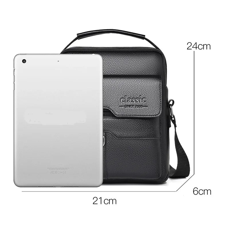 Bolsa transversal masculina de couro sintético, bolsa de ombro grande para viagem, bolsa de telefone para homens, pequena bolsa mensageiro
